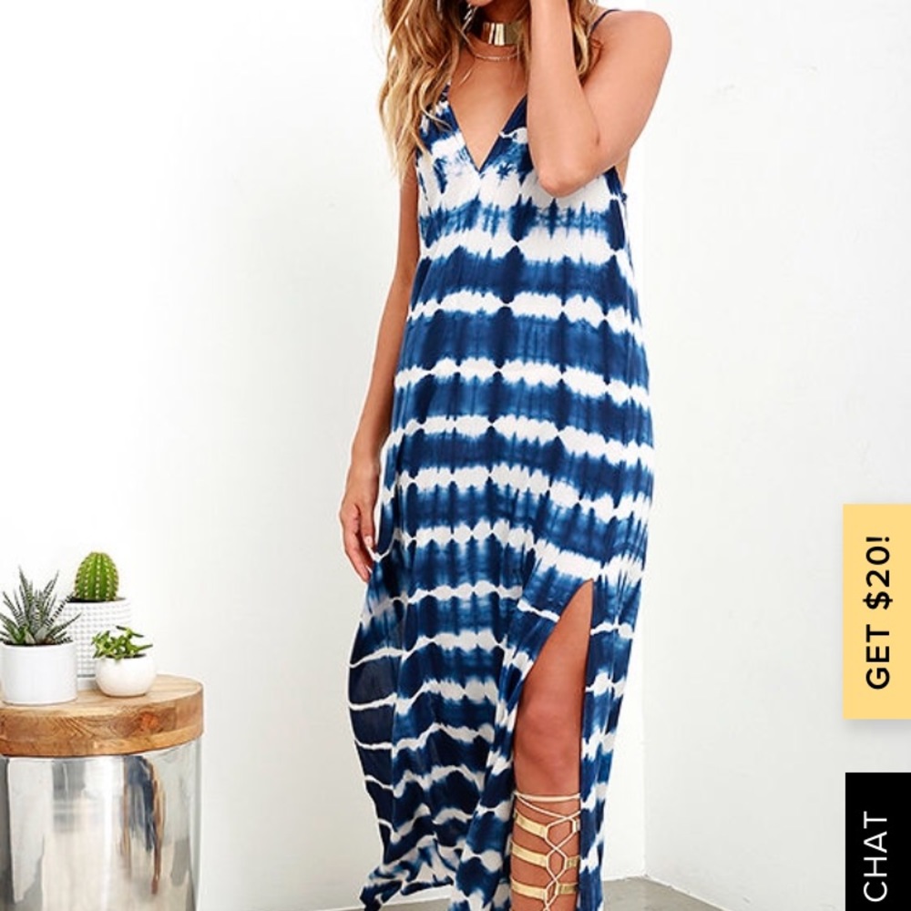 Tie dye maxi dress